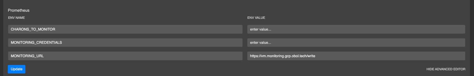 Config Tab